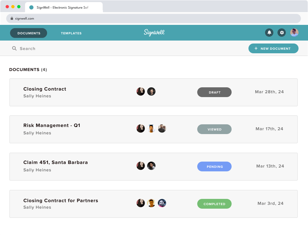 Education document dashboard preview